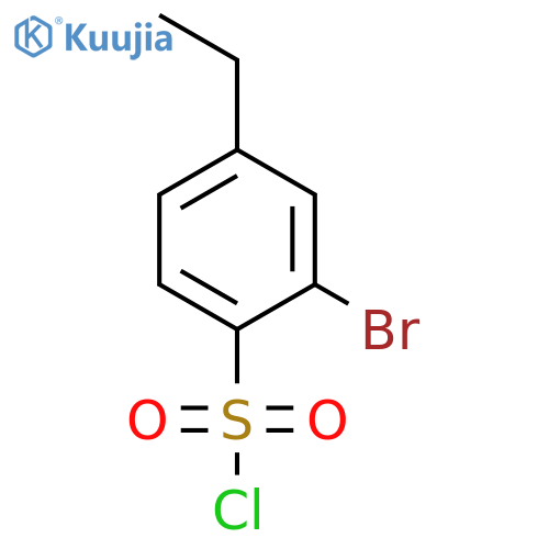 2-Bromo-4-ethylbenzenesulfonyl chloride structure