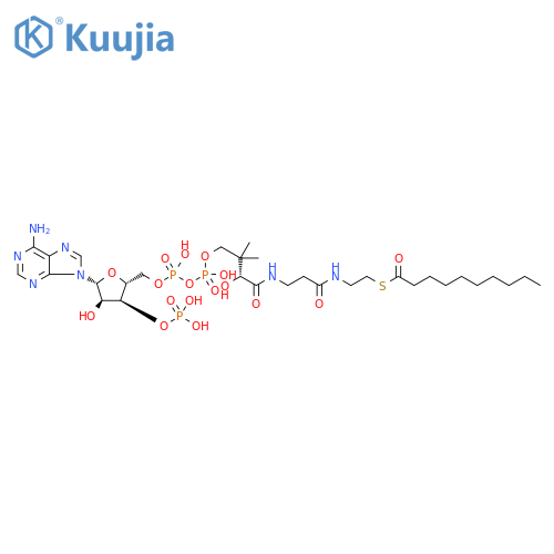 Decanoyl coenzyme A, free acid structure