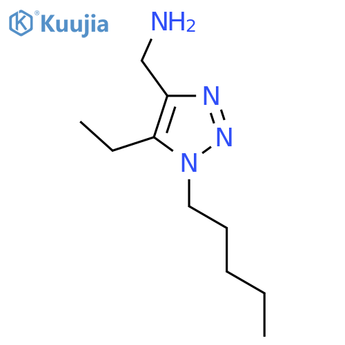 (5-ethyl-1-pentyl-1H-1,2,3-triazol-4-yl)methanamine structure