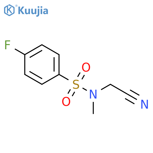 1-cyano-S-(4-fluorophenyl)-N-methylmethanesulfonamido structure