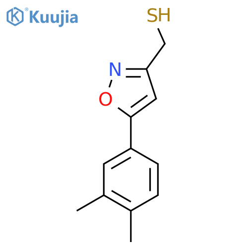 5-(3,4-dimethylphenyl)-1,2-oxazol-3-ylmethanethiol structure