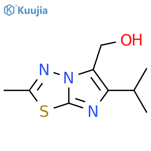 2-methyl-6-(propan-2-yl)imidazo2,1-b1,3,4thiadiazol-5-ylmethanol structure