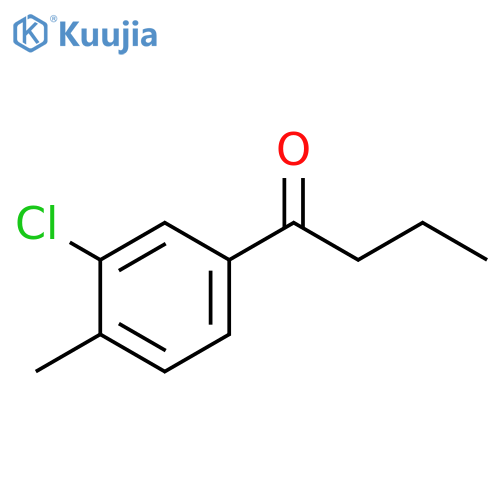 1-(3-Chloro-4-methylphenyl)butan-1-one structure