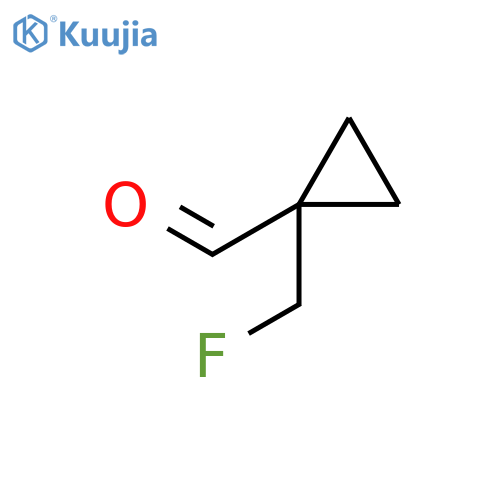 1-(fluoromethyl)cyclopropane-1-carbaldehyde structure