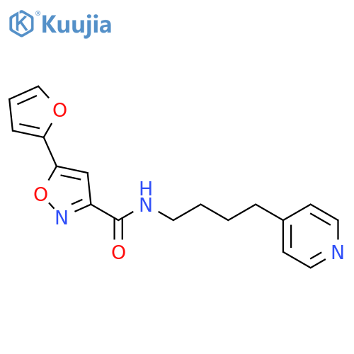 5-(FURAN-2-YL)-N-(4-(PYRIDIN-4-YL)BUTYL)ISOXAZOLE-3-CARBOXAMIDE structure