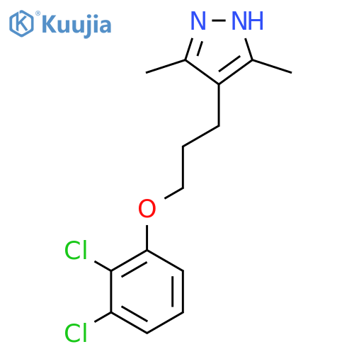 4-[3-(2,3-dichlorophenoxy)propyl]-3,5-dimethyl-1H-pyrazole structure