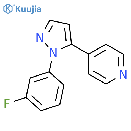 4-(1-(3-Fluorophenyl)-1H-pyrazol-5-yl)pyridine structure