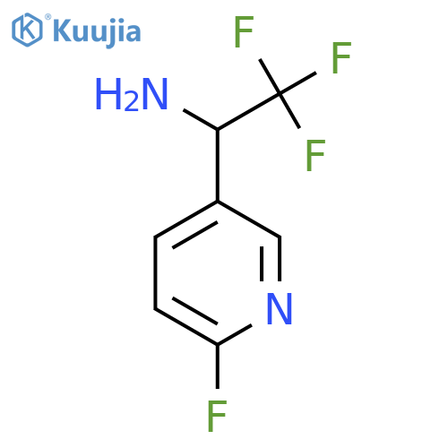 2,2,2-trifluoro-1-(6-fluoropyridin-3-yl)ethan-1-amine structure