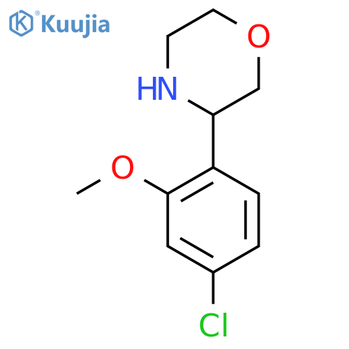 3-(4-chloro-2-methoxyphenyl)morpholine structure