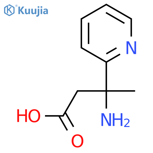 3-Amino-3-(pyridin-2-yl)butanoic acid structure