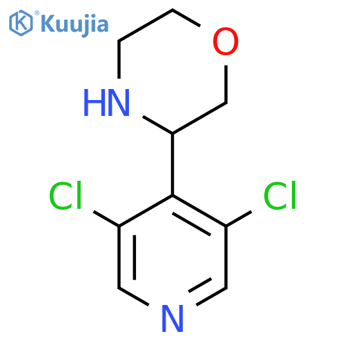 3-(3,5-dichloropyridin-4-yl)morpholine structure