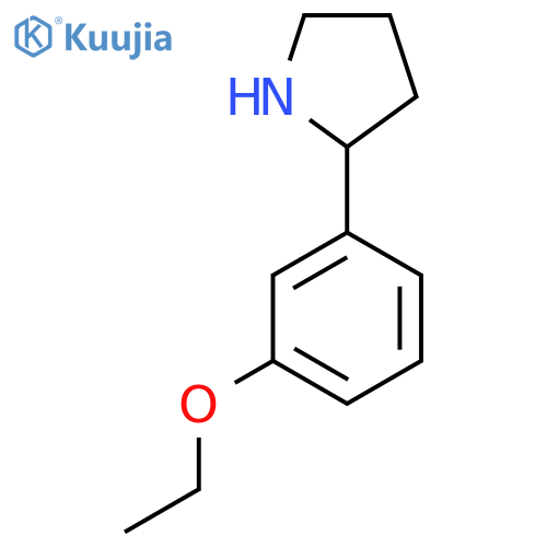 2-(3-ethoxyphenyl)pyrrolidine structure