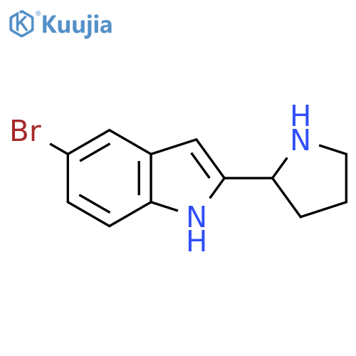 5-bromo-2-(pyrrolidin-2-yl)-1H-indole structure