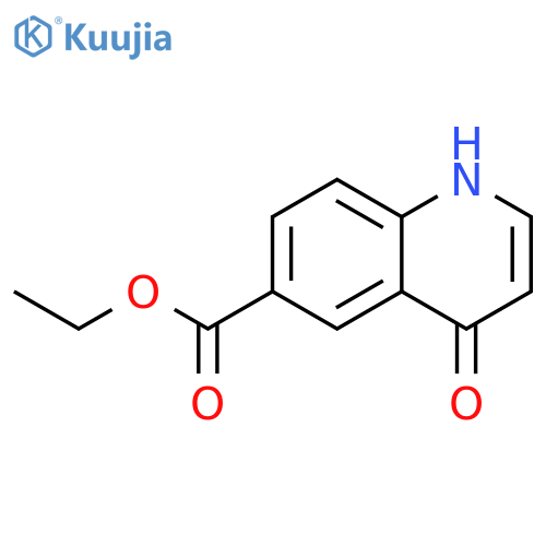 Ethyl 4-oxo-1,4-dihydroquinoline-6-carboxylate structure