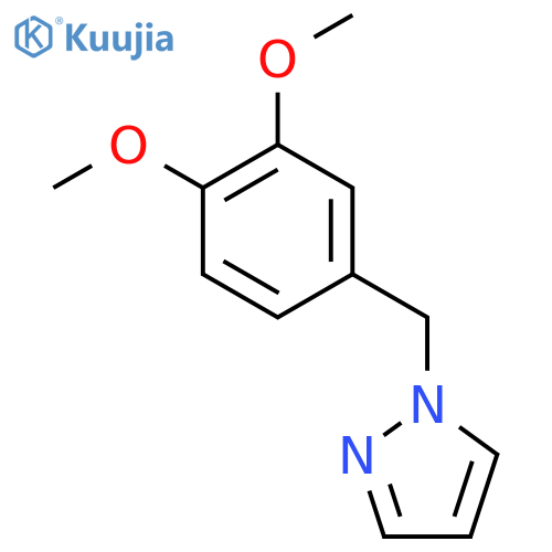 1-(3,4-dimethoxyphenyl)methyl-1H-pyrazole structure