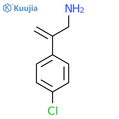 2-(4-chlorophenyl)prop-2-en-1-amine structure