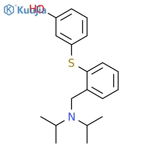 Phenol, 3-[[2-[[bis(1-methylethyl)amino]methyl]phenyl]thio]- structure