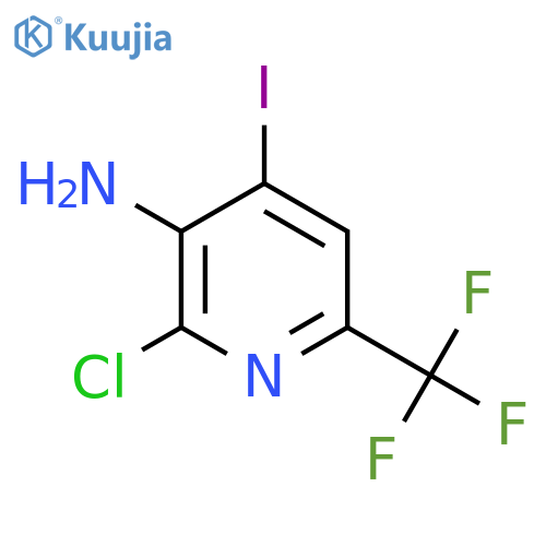 2-Chloro-4-iodo-6-(trifluoromethyl)pyridin-3-amine structure