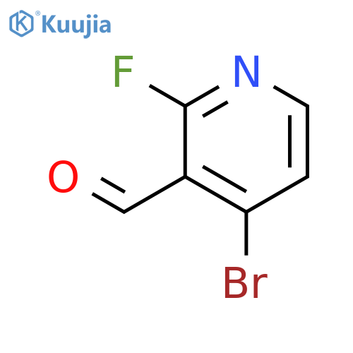 4-bromo-2-fluoropyridine-3-carbaldehyde structure