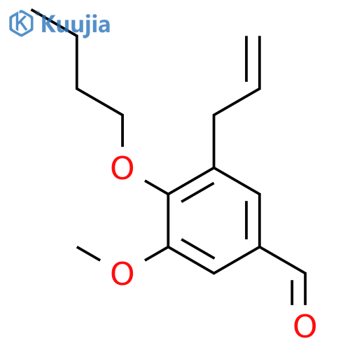 3-Allyl-4-butoxy-5-methoxybenzaldehyde structure