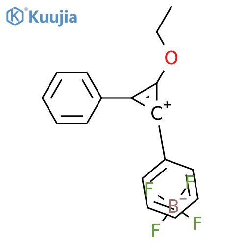 Cyclopropenylium, ethoxydiphenyl-, tetrafluoroborate(1-) structure