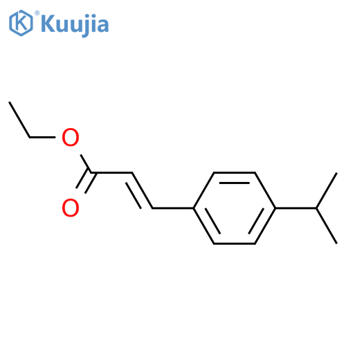 ethyl (2E)-3-4-(propan-2-yl)phenylprop-2-enoate structure