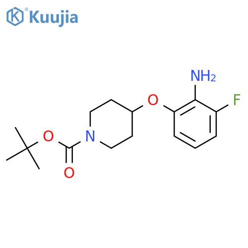 Tert-Butyl 4-(2-amino-3-fluorophenoxy)piperidine-1-carboxylate structure