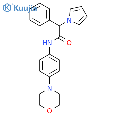 N-[4-(morpholin-4-yl)phenyl]-2-phenyl-2-(1H-pyrrol-1-yl)acetamide structure