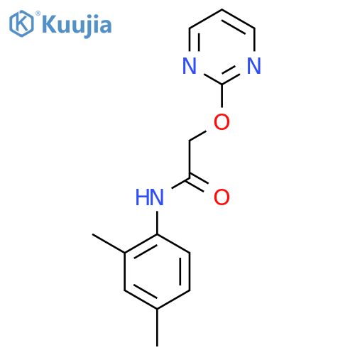N-(2,4-dimethylphenyl)-2-(pyrimidin-2-yloxy)acetamide structure
