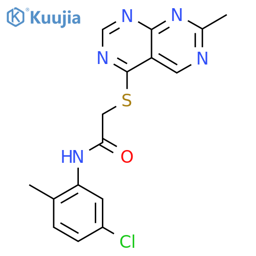 N-(5-chloro-2-methylphenyl)-2-({7-methylpyrimido4,5-d1,3diazin-4-yl}sulfanyl)acetamide structure