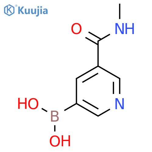 [5-(Methylcarbamoyl)pyridin-3-yl]boronic acid structure