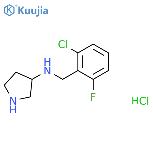 (2-Chloro-6-fluoro-benzyl)-pyrrolidin-3-yl-amine hydrochloride structure