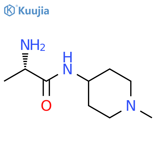 (S)-2-amino-n-(1-methyl-piperidin-4-yl)-propionamide structure