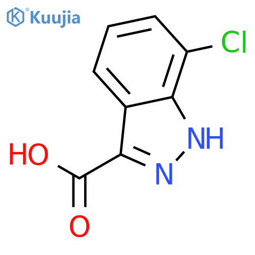 7-Chloro-1H-indazole-3-carboxylic acid structure