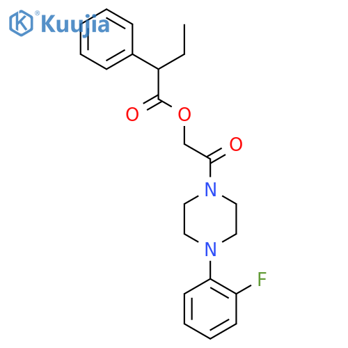 2-[4-(2-Fluorophenyl)piperazin-1-yl]-2-oxoethyl 2-phenylbutanoate structure
