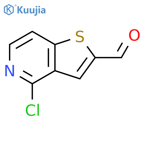 4-Chloro-thieno3,2-cpyridine-2-carboxaldehyde structure