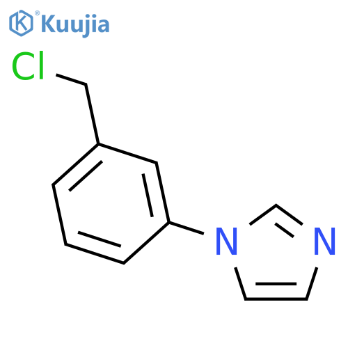 1-[3-(Chloromethyl)phenyl]imidazole structure