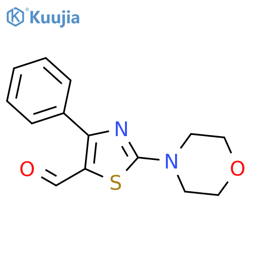 2-(morpholin-4-yl)-4-phenyl-1,3-thiazole-5-carbaldehyde structure