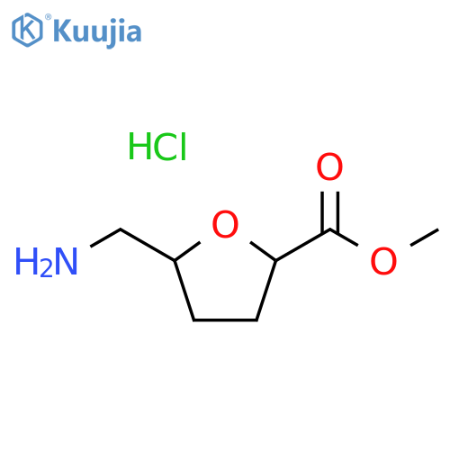 Methyl 5-(aminomethyl)tetrahydrofuran-2-carboxylate hydrochloride structure
