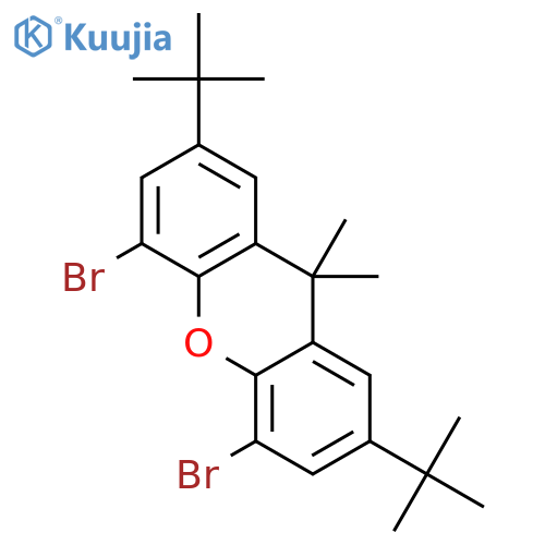 4,5-Dibromo-2,7-di-tert-butyl-9,9-dimethyl-9H-xanthene structure