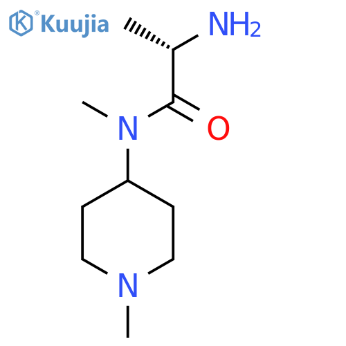 (S)-2-Amino-N-methyl-N-(1-methyl-piperidin-4-yl)-propionamide structure