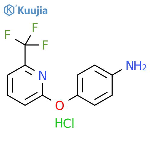 4-{6-(Trifluoromethyl)pyridin-2-yloxy}aniline Hydrochloride structure