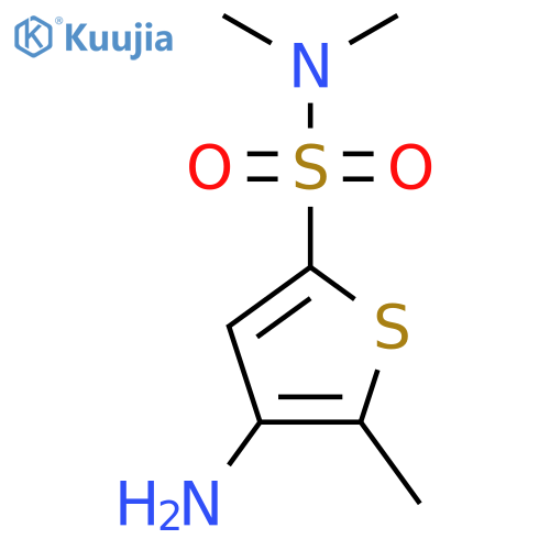 2-Thiophenesulfonamide, 4-amino-N,N,5-trimethyl- structure