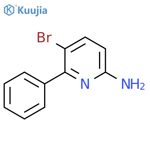 2-Amino-5-bromo-6-phenylpyridine structure