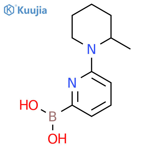 (6-(2-Methylpiperidin-1-yl)pyridin-2-yl)boronic acid structure