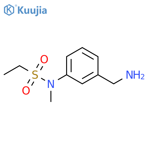 N-3-(aminomethyl)phenyl-N-methylethane-1-sulfonamide structure