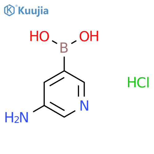 (5-amino-3-pyridyl)boronic acid;hydrochloride structure