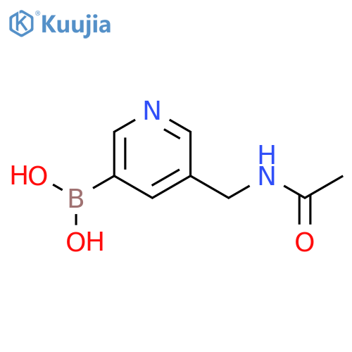 (5-(Acetamidomethyl)pyridin-3-yl)boronic acid structure
