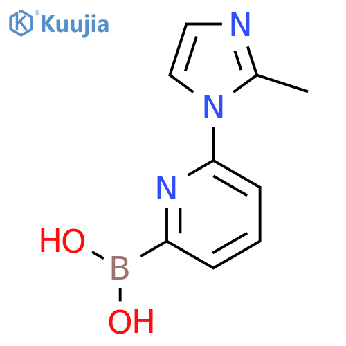 6-(2-METHYLIMIDAZOL-1-YL)PYRIDINE-2-BORONIC ACID structure