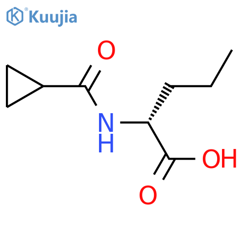 (2R)-2-(cyclopropylformamido)pentanoic acid structure